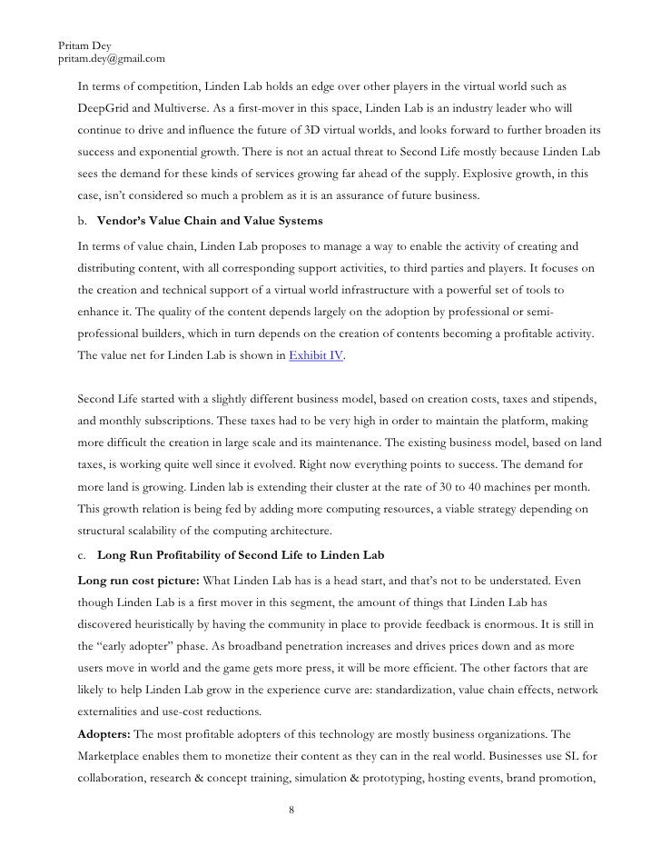 Impact Of Second Life On Business