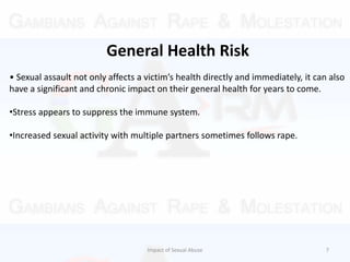 Impact Of Sexual Abuse | PPTX