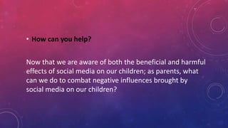Impact of social media in children's mental health | PPTX