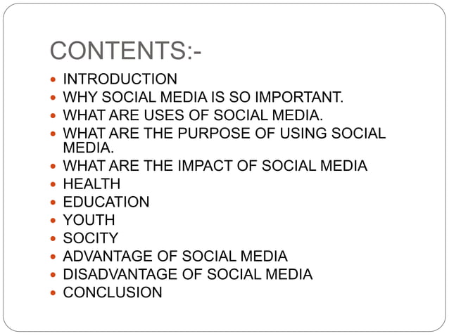 Impact of social media in our life | PPTX