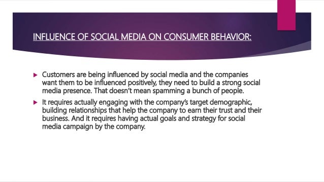 Media s Influence On Consumer Behavior
