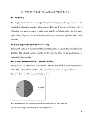 Impact Of Social Media To Secondary Chool Students | PDF