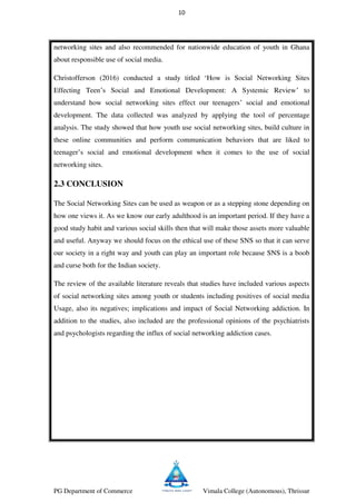 IMPACT OF SOCIAL NETWORKING SITES AMONG STUDENTS | PDF