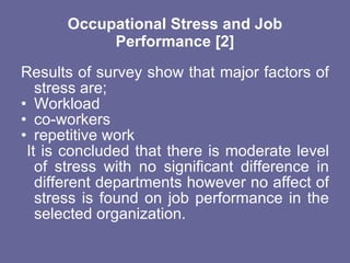 Impact of stress on productivity | PPT