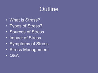 Impact of stress on productivity | PPT