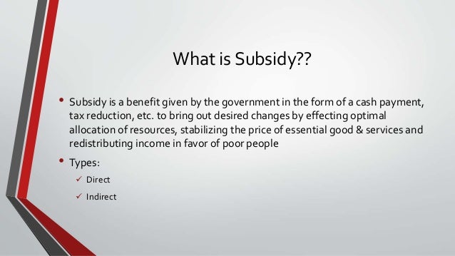 Image result for what is subsidy