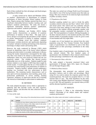 IMPACT OF TEACHER CHARACTERISTICS ON STUDENTS ACADEMIC PERFORMANCE IN ...