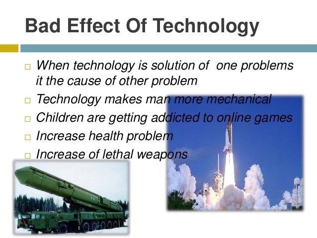 bad effects of technology essay