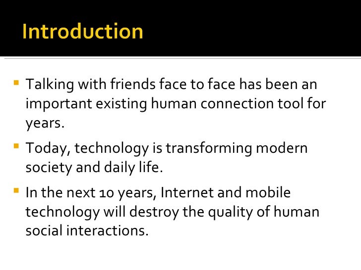 Effect of technology on communication essay