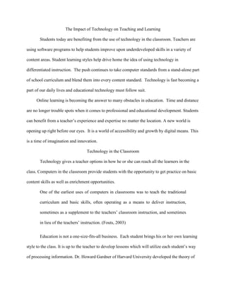 Students learn more quickly and with greater retention when learning with the aid of computers.