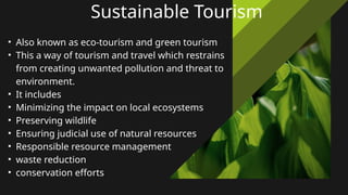 Impact of tourism on environment and solutions.pptx