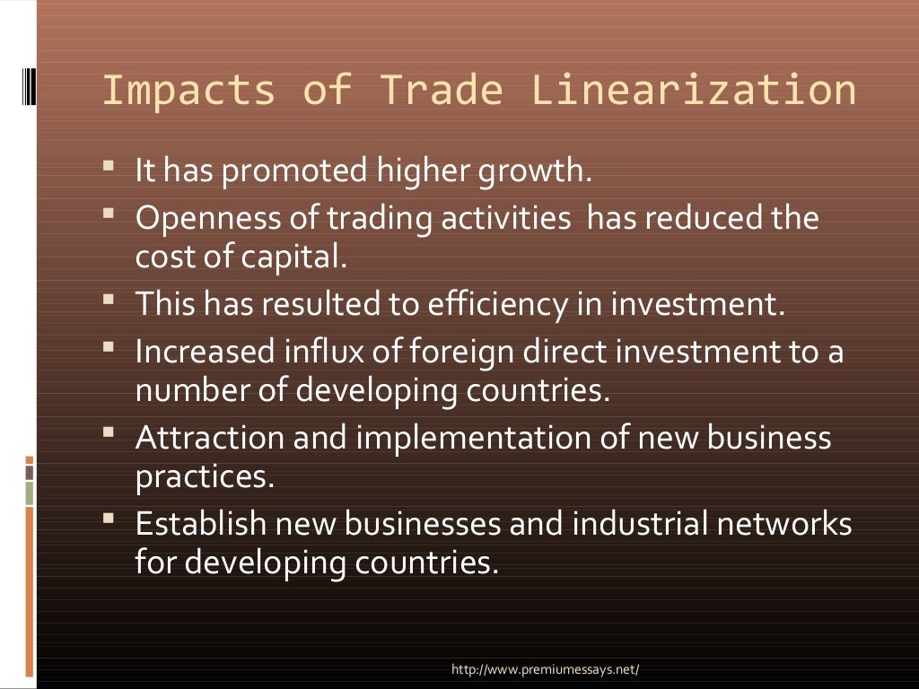 Impact of trade liberalization on developing countries