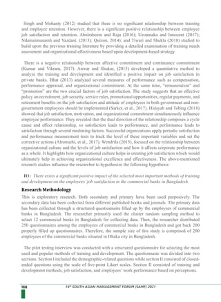 Impact of Training Methods on Employee Satisfaction in Commercial Banks ...