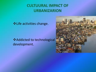 Impact of urban culture on child development | PPTX
