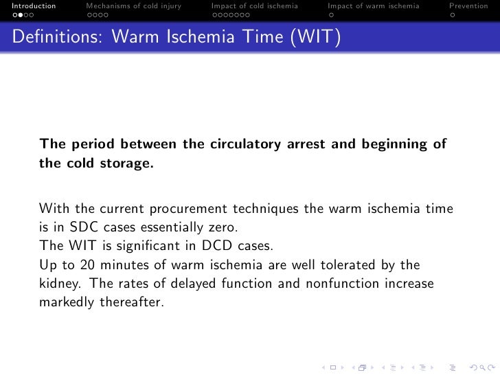 Impact Of Warm And Cold Ischemia Time On Kidney Transplantation
