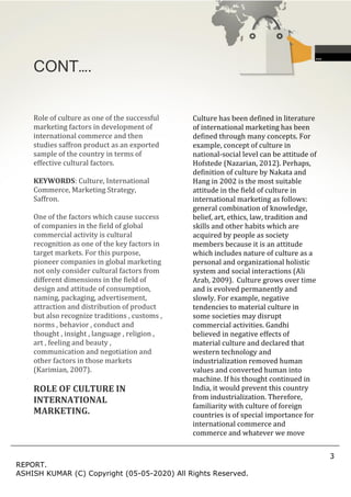 Impact of western culture on global business growth | PDF
