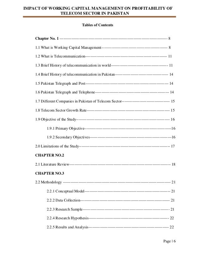 Telecom sector thesis pdf
