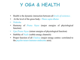 #Impact of Yoga Practices on Quality of Life | PPTX