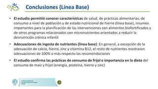 Impacto de las intervenciones agricolas y de salud para reducir la deficiencia de hierro en zonas rurales de Guatemala
