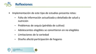 Impacto de las intervenciones agricolas y de salud para reducir la deficiencia de hierro en zonas rurales de Guatemala