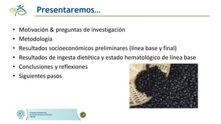 Impacto de las intervenciones agricolas y de salud para reducir la deficiencia de hierro en zonas rurales de Guatemala