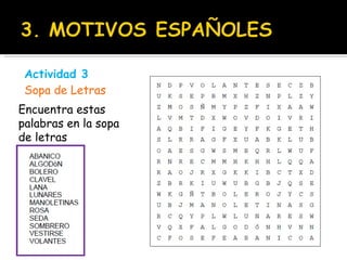 Actividad 3  Sopa de Letras Encuentra estas palabras en la sopa de letras 