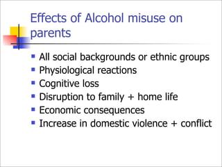 The Impact on Children of Parental Substance Misuse | PDF