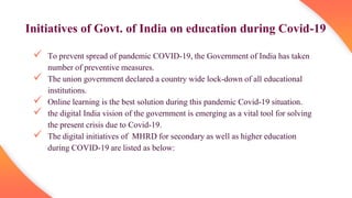 Impact on education due to covid 19 | PDF