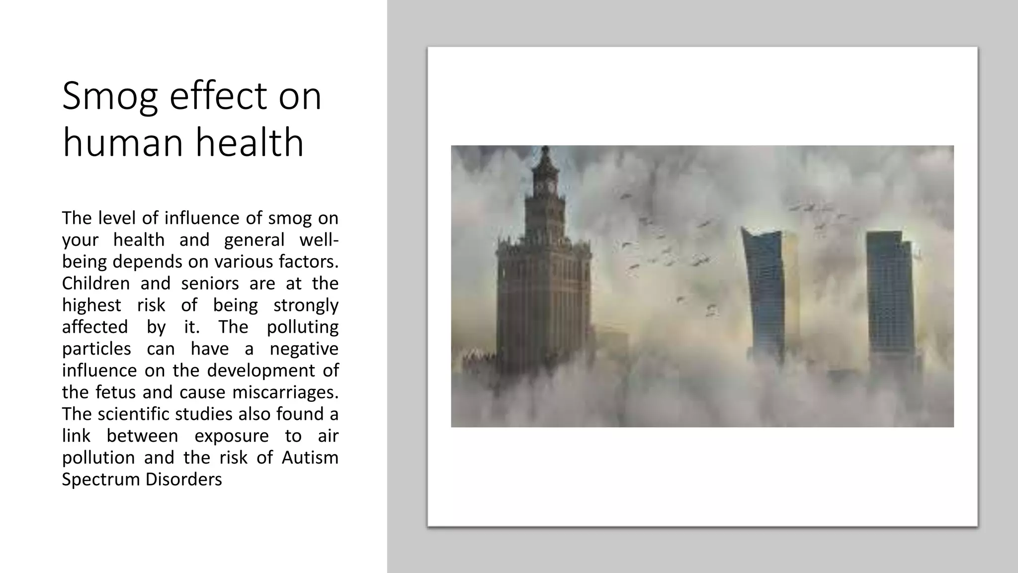 Impact on smog and air pollution | PPTX