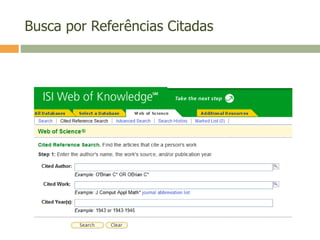 Busca por Referências Citadas
 