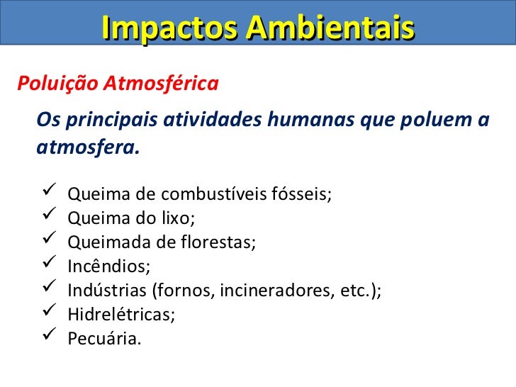 Impactos Ambientais Intensivo