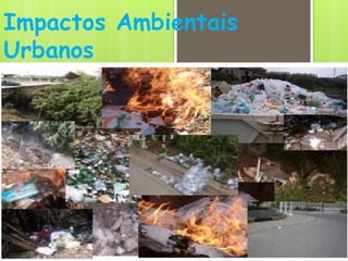 Impactos Ambientais 
Urbanos 
 
