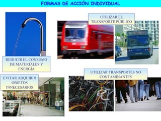 FORMAS DE ACCIÓN INDIVIDUAL
 
