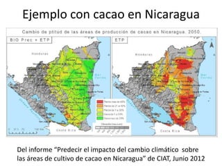 Los impactos del cambio de clima en la productividad de cultivos, con trayectorias adaptativas por el futuro…
