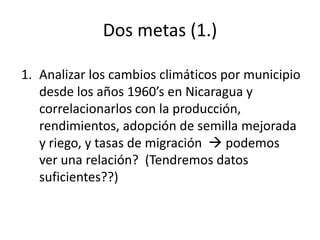 Los impactos del cambio de clima en la productividad de cultivos, con trayectorias adaptativas por el futuro…
