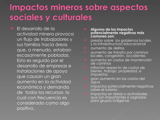 Impactos De La Mineria | PPT