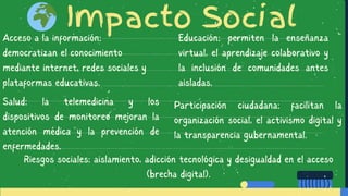 Impacto social, económico y cultural de las TIC en la sociedad moderna ...