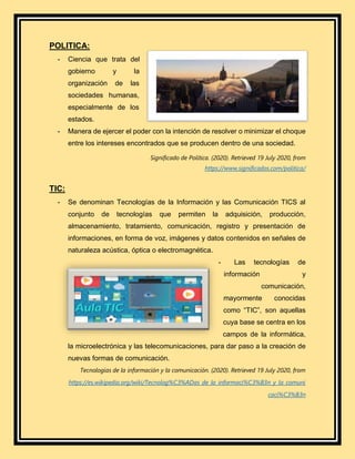Impacto socioeconomico y politico de las tics | PDF