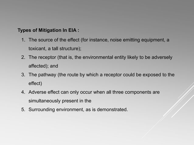 Impact prediction, evaluation and mitigation in eia | PPTX