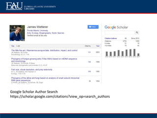 Google Scholar Author Search
https://scholar.google.com/citations?view_op=search_authors
 