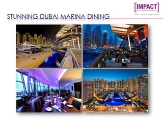 STUNNING DUBAI MARINA DINING
 