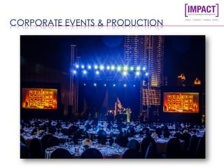 CORPORATE EVENTS & PRODUCTION
 