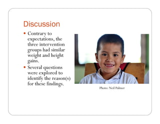 The impact of Quality Protein Maize (QPM) on school children’s weight and height: Results from an effectiveness trial in Colombia