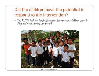 The impact of Quality Protein Maize (QPM) on school children’s weight and height: Results from an effectiveness trial in Colombia