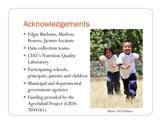 The impact of Quality Protein Maize (QPM) on school children’s weight and height: Results from an effectiveness trial in Colombia