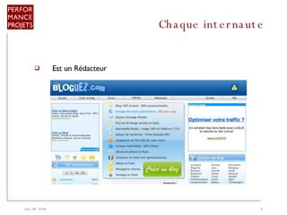Chaque internaute Est un Rédacteur  