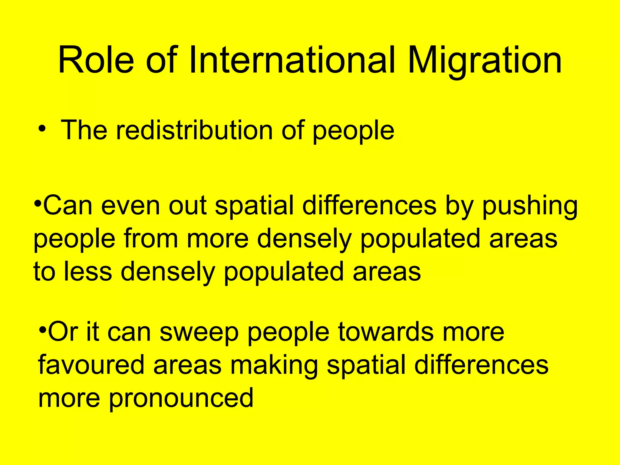 Impacts Of International Migration | PPT