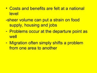 Impacts Of International Migration | PPT