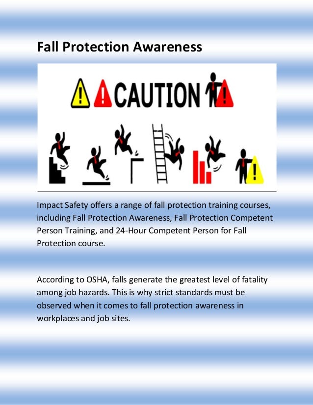 Fall Protection Awareness Training Impact Safety