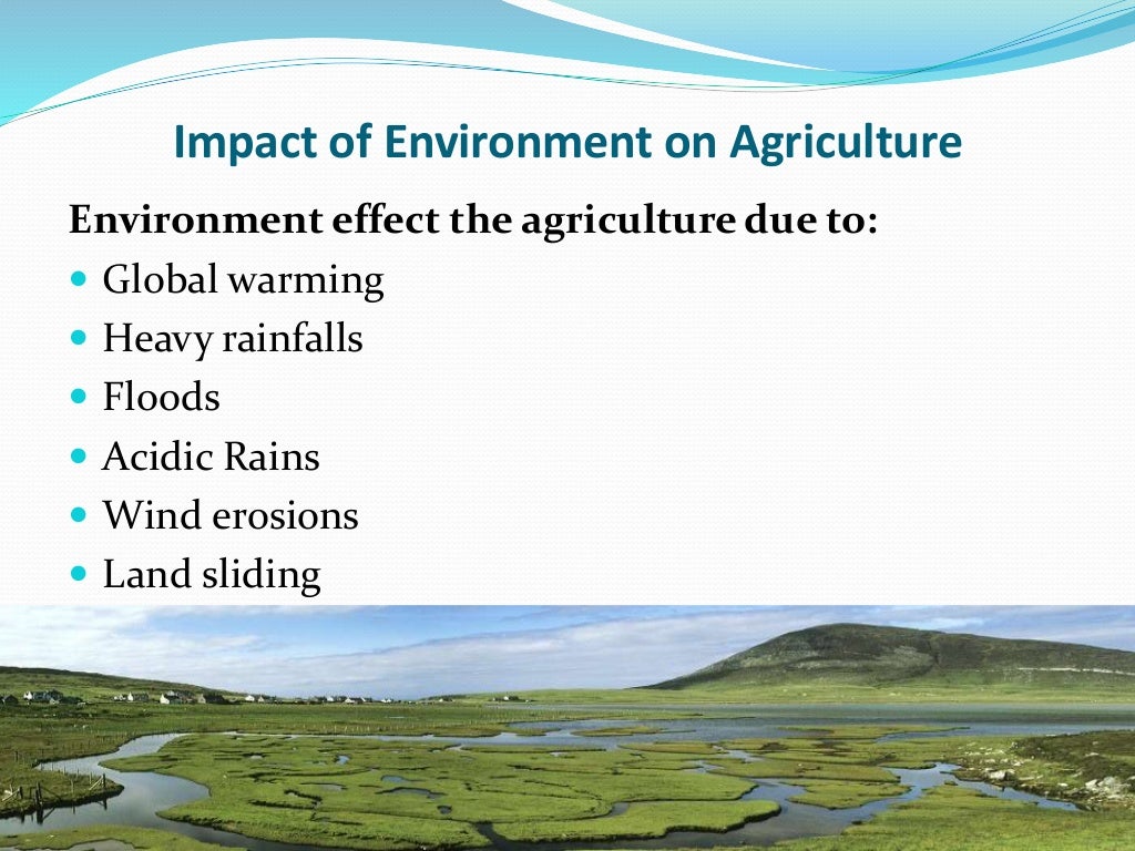 Impacts of agriculture, aquaculture on environment